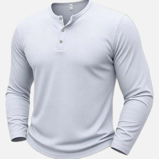 Yannick Felix Henley Shirt - White - view 1