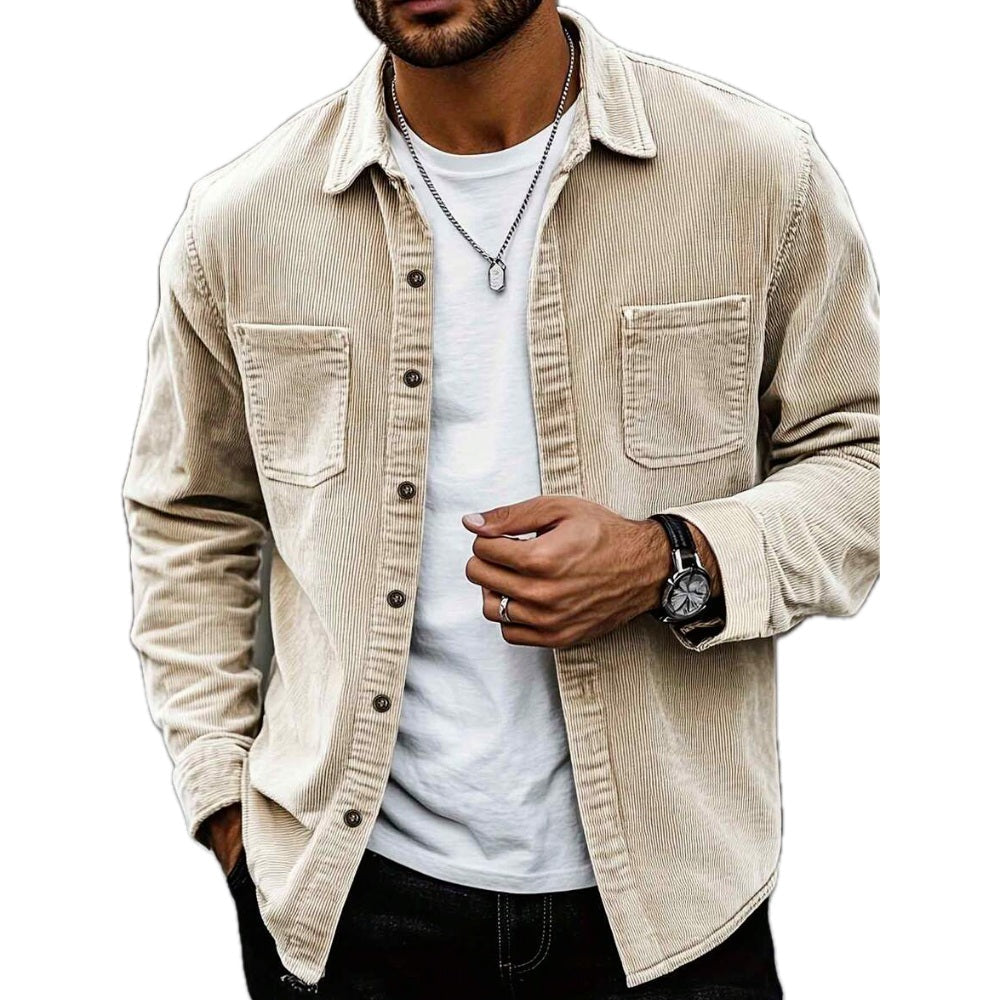 Yates Mercer Pocket Shacket - Khaki - view 1