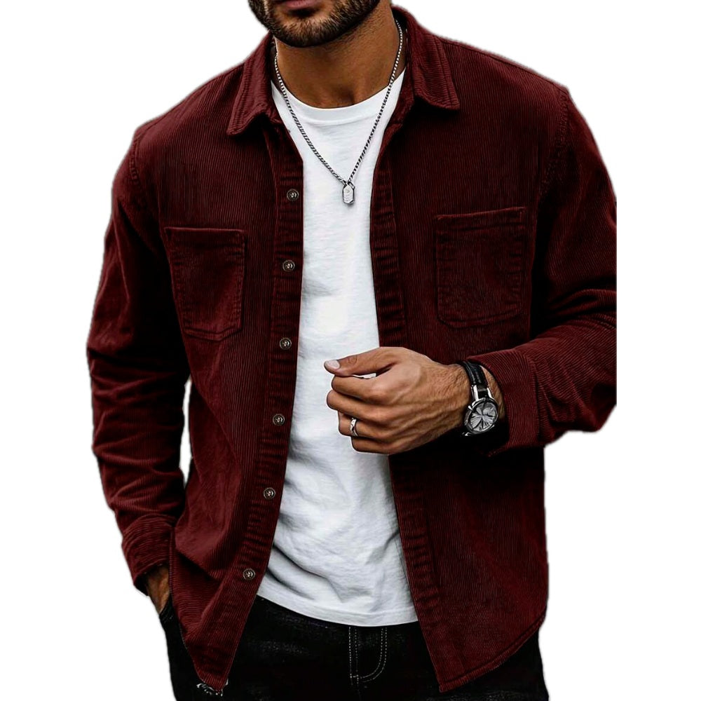 Yates Mercer Pocket Shacket - Red - view 1