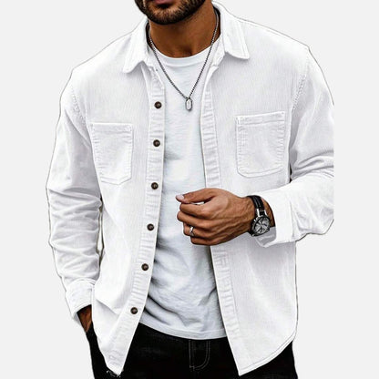 Yates Mercer Pocket Shacket - White - view 1