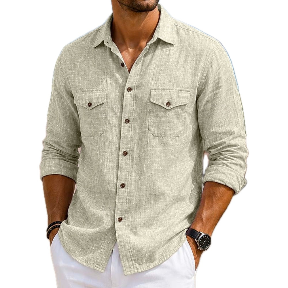 Yates Moss Pocket Shirt - Khaki - view 1