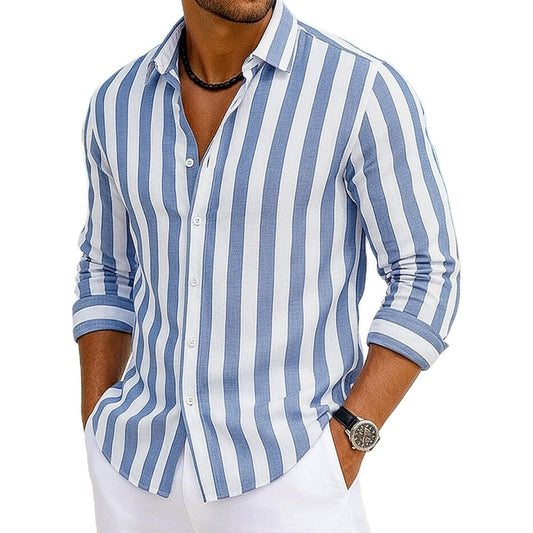 York Bennett Striped Shirt - Blue - view 1