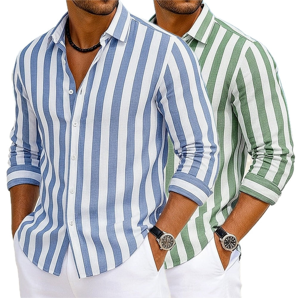 York Bennett Striped Shirt - Blue - view 2