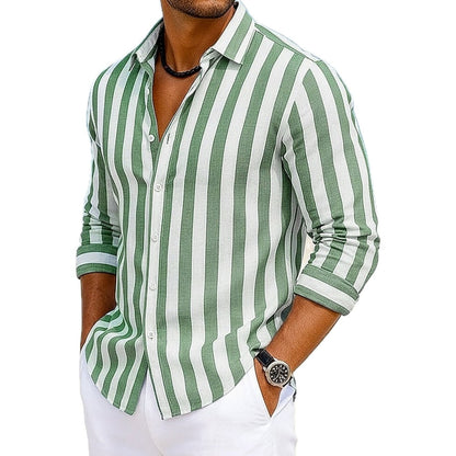 York Bennett Striped Shirt - Green - view 1
