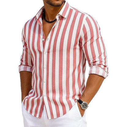 York Bennett Striped Shirt - Pink - view 1