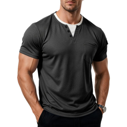 York Bennett V-Neck Tee - Black - view 1