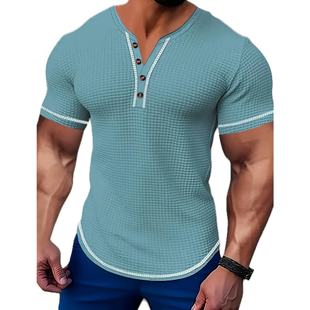 Zane Oliver Color-Block Tee - Blue - view 1