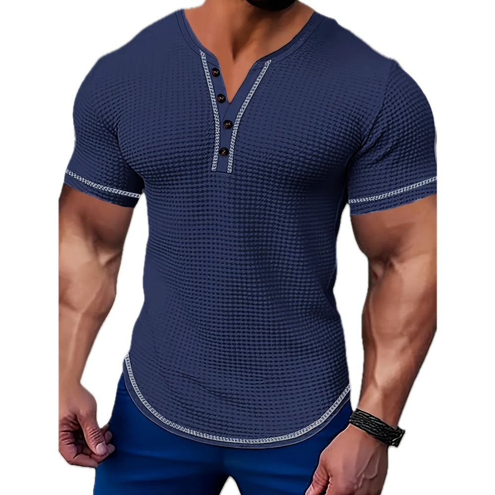 Zane Oliver Color-Block Tee - Navy - view 1