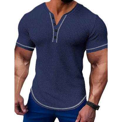 Zane Oliver Color-Block Tee - Navy - view 1