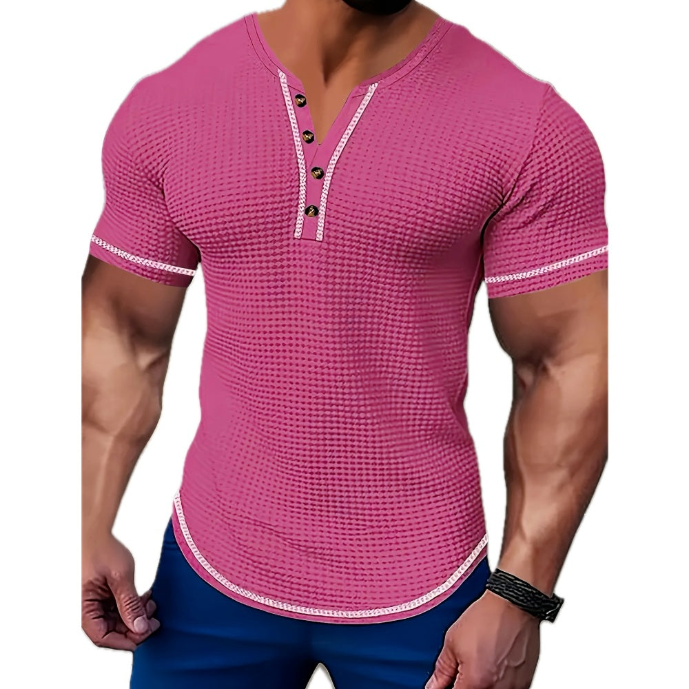 Zane Oliver Color-Block Tee - Red - view 1