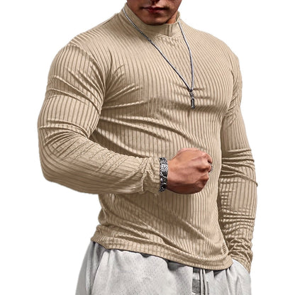 Zane Oliver Ribbed Tee - Champagne - view 1