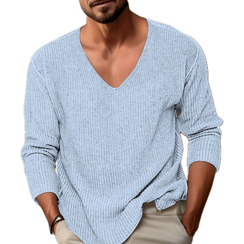 Zane Oliver V-Neck Sweater - Blue - view 1