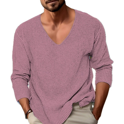 Zane Oliver V-Neck Sweater - Pink - view 1