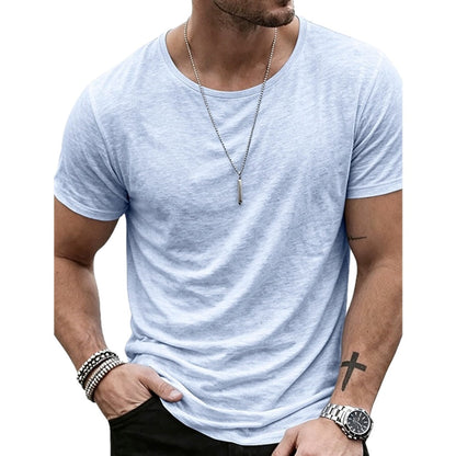 Zavier Cole Crew-Neck Tee - Blue - view 1