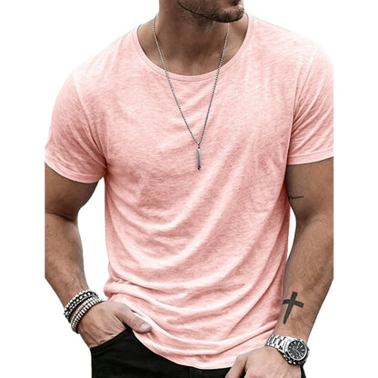Zavier Cole Crew-Neck Tee - Pink - view 1